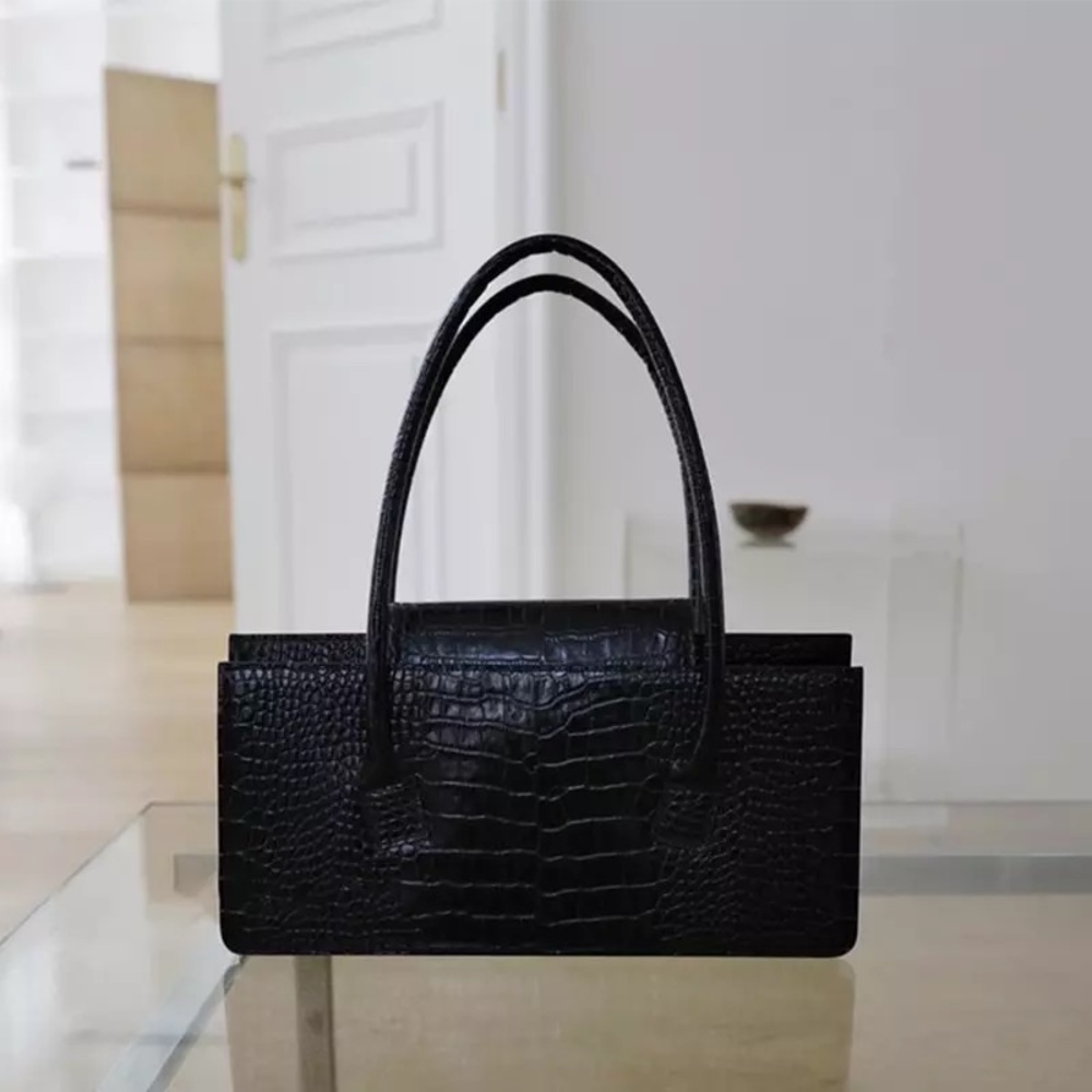 Crocodile Effect Handbag View 2